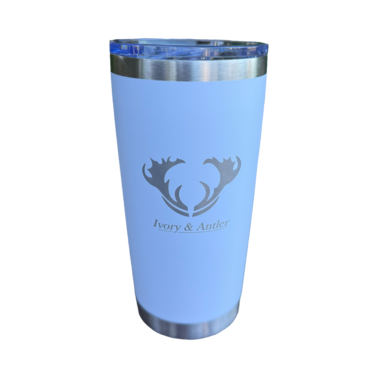 20oz Stainless Steel Travel Mug - White