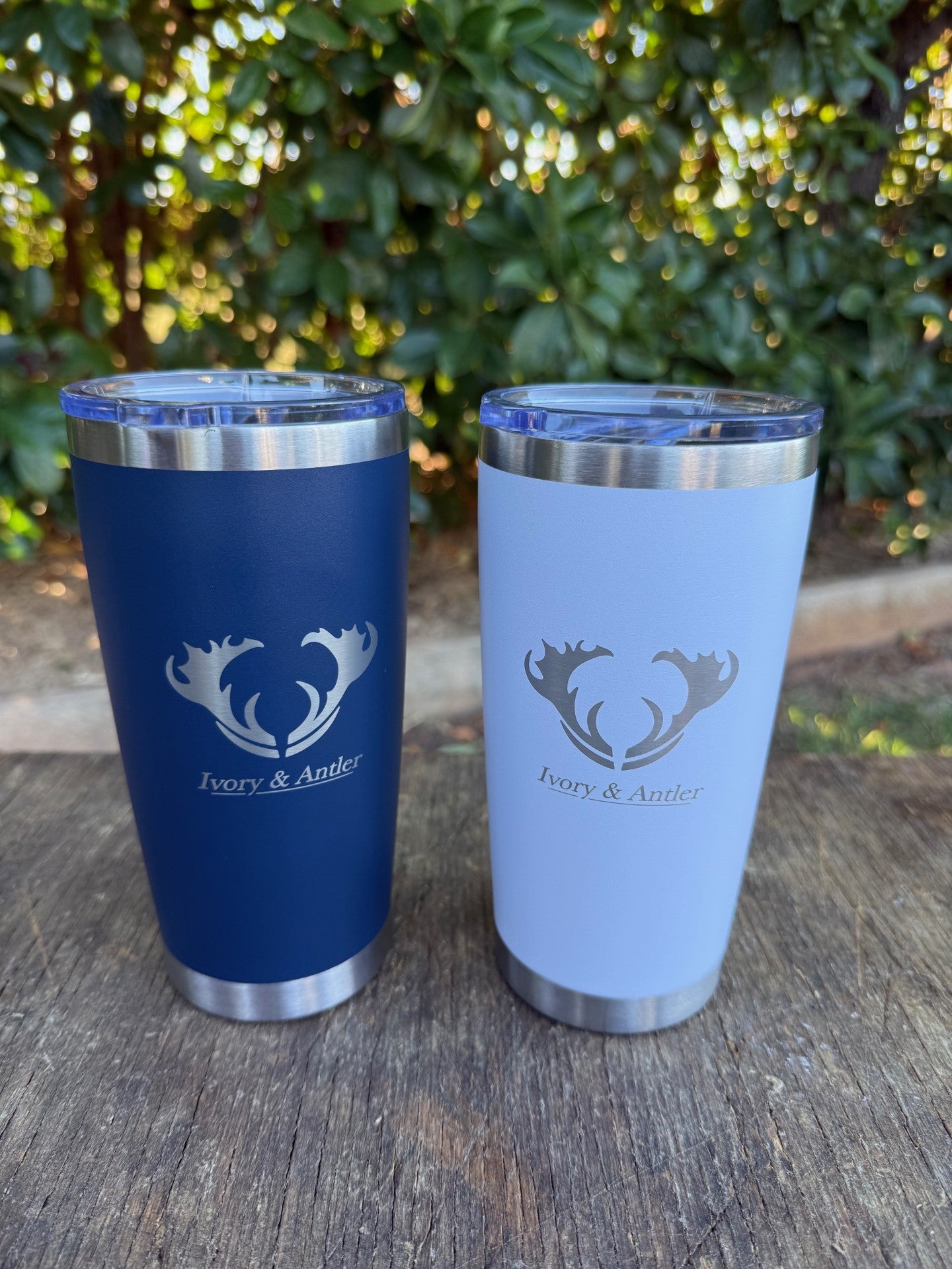 20oz Stainless Steel Travel Mug - White