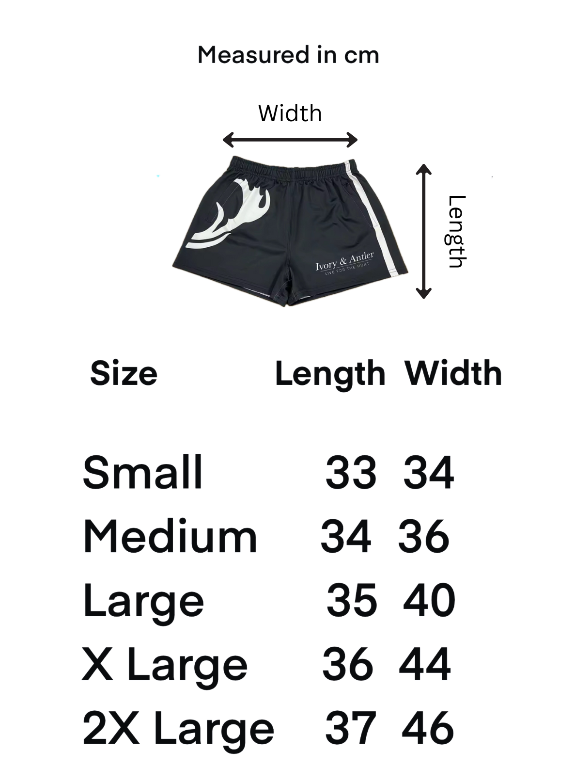 Footy Short - Black
