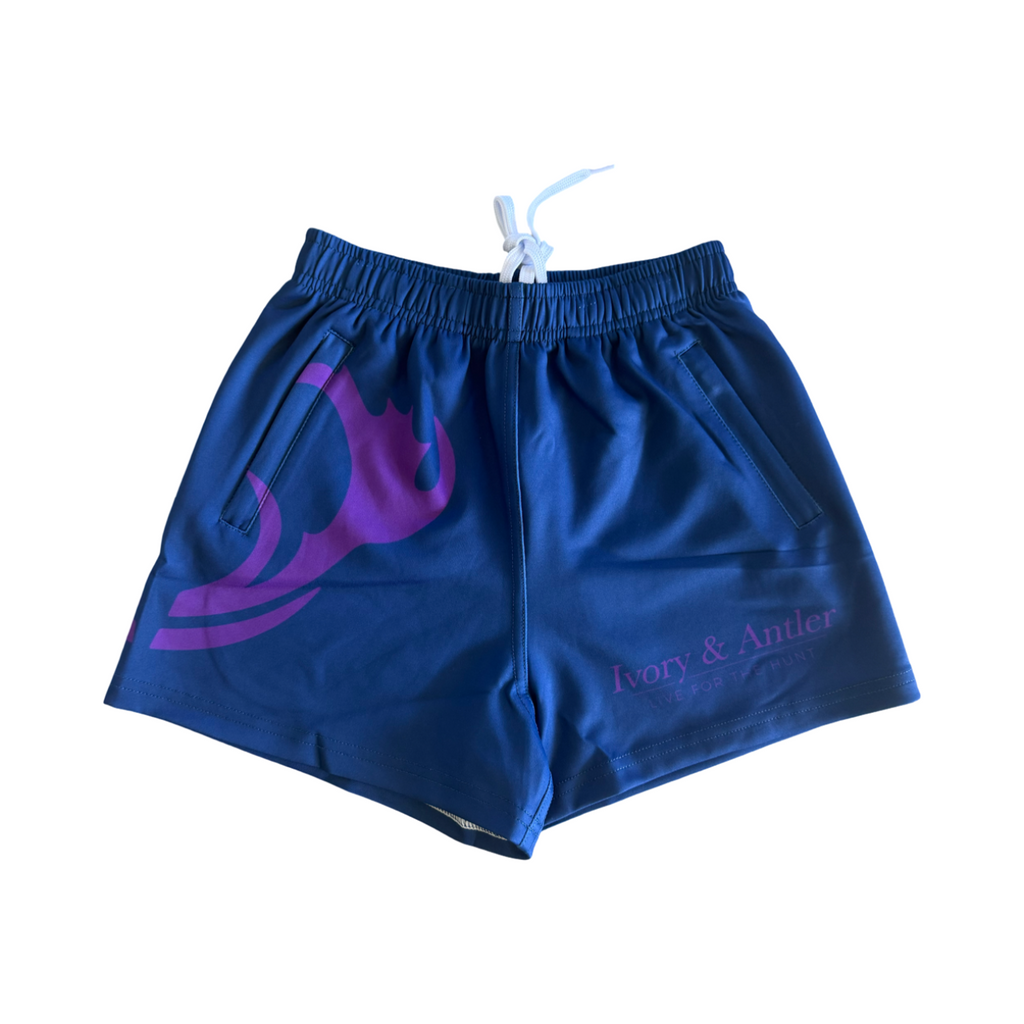 Kids Footy Short - Blue