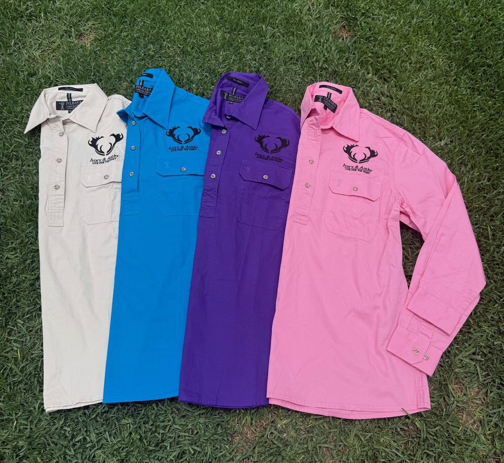 Women's Work Shirt - Purple