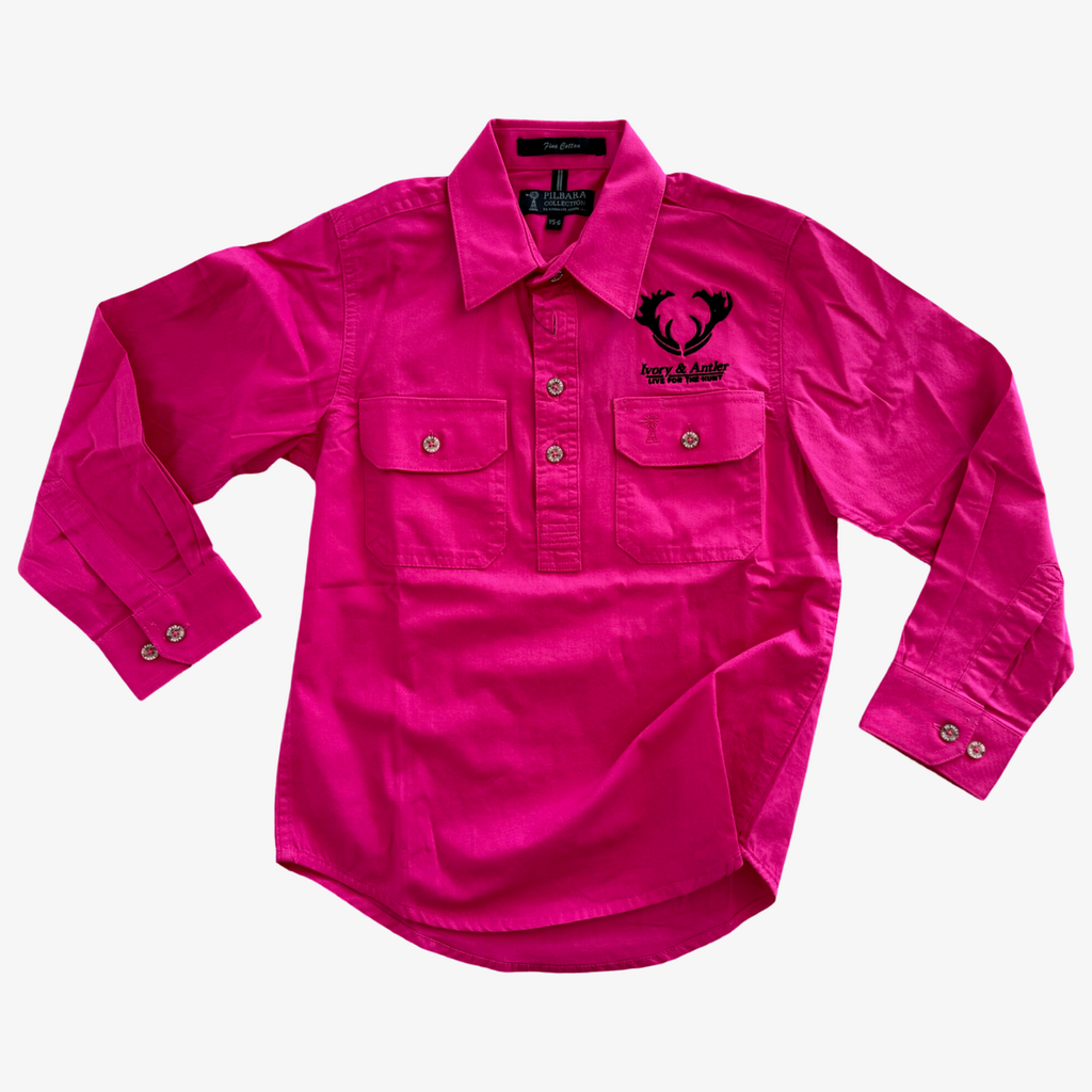 Kids Work Shirt - Pink