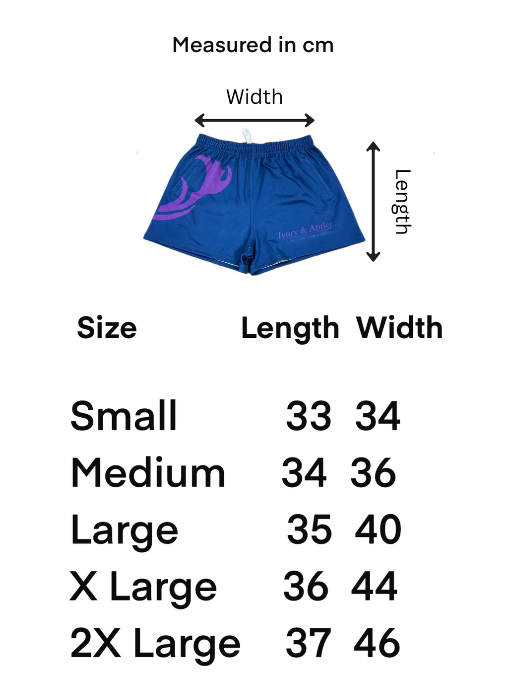 Footy Short - Blue