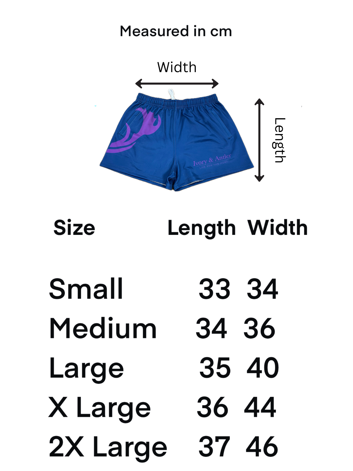 Footy Short - Blue