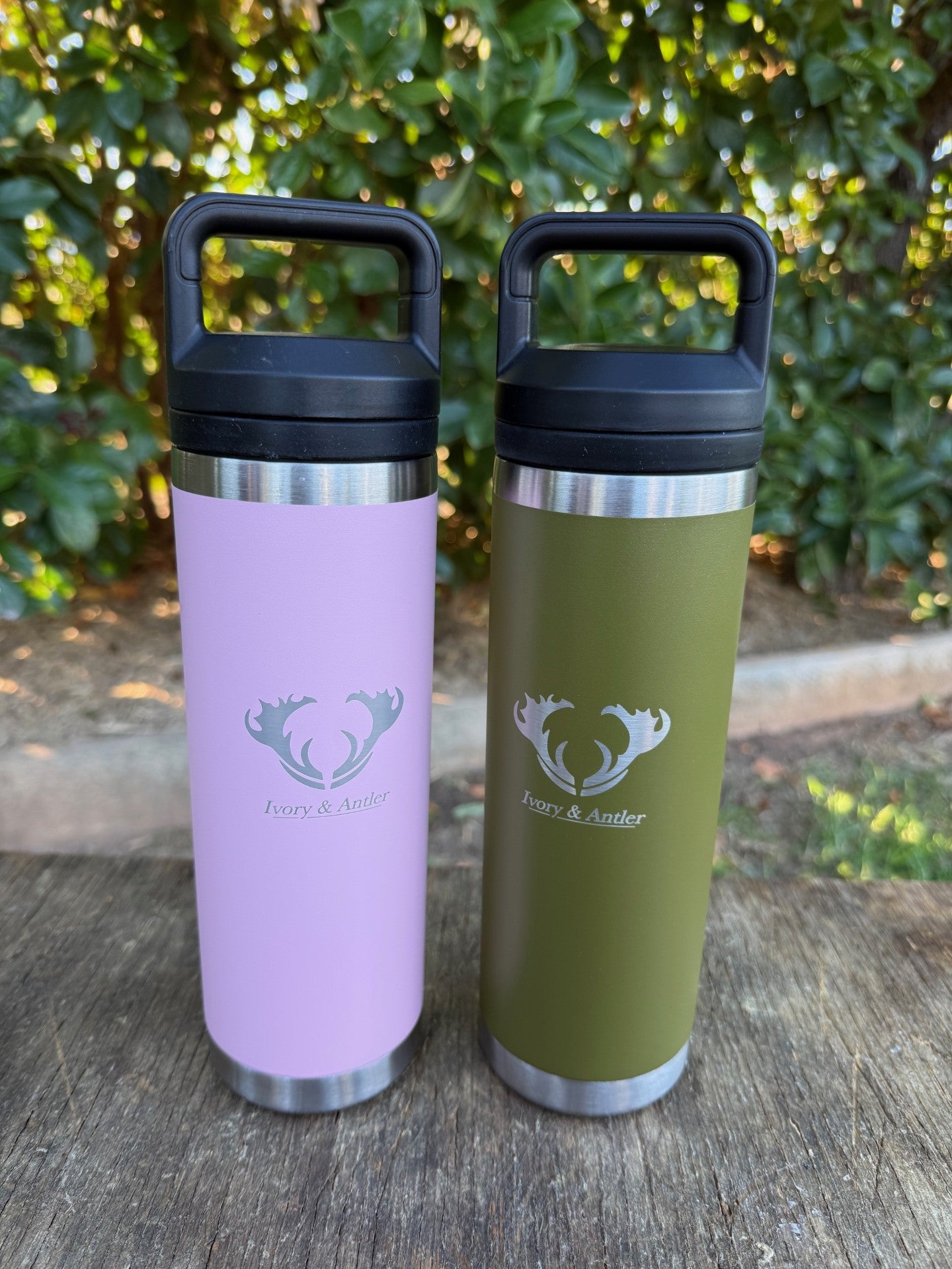 18oz Stainless Steel Water Bottle - Light Pink
