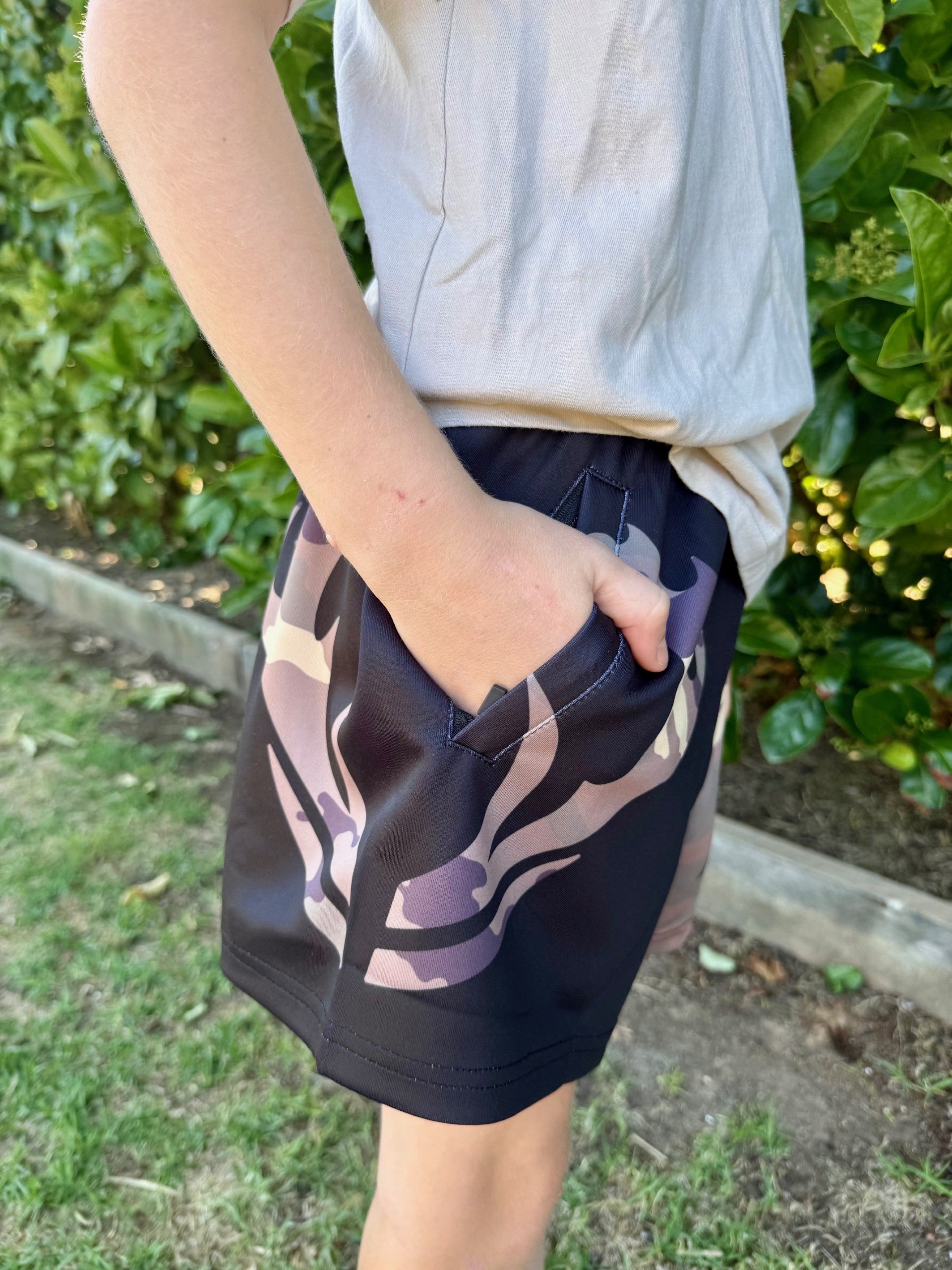 Kids Footy Short - Camo